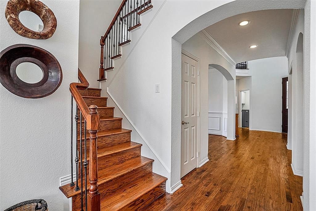 Finished hardwood and staircase — Greystone Ct.